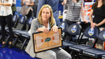 GREENVILLE, SC - MARCH 01: Florida head coach Amanda Butler during 1st half action between the Florida Gators and the Arkansas Razorbacks on March 01, 2017 at Bon Secours Wellness Arena in Greenville, SC. (Photo by Doug Buffington/Icon Sportswire via Getty Images)