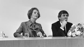 Margaret Thatcher in 1983. Margaret Thatcher in 1983.