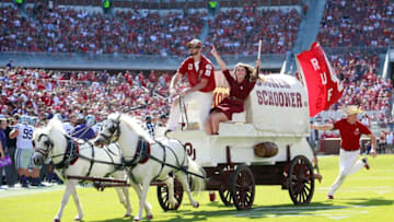 The Sooner Schooner takes the field (Photo by Brett Deering/Getty Images)