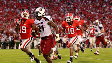 Marcus Lattimore #21 of the South Carolina Gamecocks. (Photo by Kevin C. Cox/Getty Images)