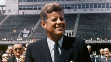 President John F. Kennedy urged Americans that going to the moon was within reach.