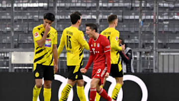 Robert Lewandowski led Bayern Munich to a 4-2 win over Borussia Dortmund (Photo by Sebastian Widmann/Getty Images)