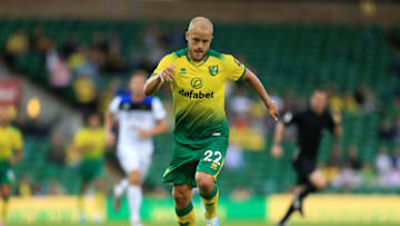 NORWICH, ENGLAND - JULY 30: Teemu Pukki of Norwich City during the pre-season Friendly match between Norwich City and Atalanta at Carrow Road on July 30, 2019 in Norwich, England. (Photo by Stephen Pond/Getty Images)