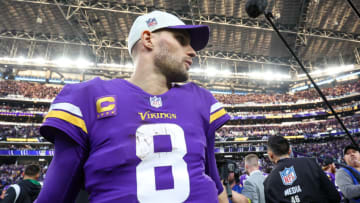 NFL picks; Minnesota Vikings quarterback Kirk Cousins (8) looks on after the game against the New York Jets at U.S. Bank Stadium. Mandatory Credit: Matt Krohn-USA TODAY Sports