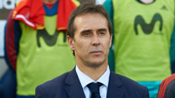 Julen Lopetegui, head coach of Spain prior the International friendly football match between Spain and Suisse, at La Ceramica Stadium, Vila-real on June 3, 2018 (Photo by Maria Jose Segovia/NurPhoto via Getty Images)