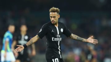 SSC Napoli - Paris Saint-Germain : UEFA Champions League Group CNeymar of Paris Saint-Germain at San Paolo Stadium in Naples, Italy on November 6, 2018. (Photo by Matteo Ciambelli/NurPhoto via Getty Images)