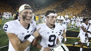IOWA CITY, IOWA- SEPTEMBER 23: Quarterbacks Tommy Stevens
