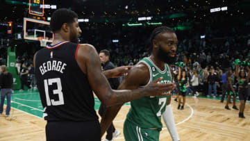 The Los Angeles Clippers' failed all-in trade gamble during the 2019 offseason could be a harrowing warning for the Boston Celtics (Photo by Winslow Townson/Getty Images)