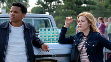 Nancy Drew -- "The Secret of the Old Morgue" -- Image Number: NCD102b_0110b.jpg -- Pictured (L-R): Tunji Kasim as Nick and Kennedy McMann as Nancy -- Photo: Robert Falconer/The CW -- © 2019 The CW Network, LLC. All Rights Reserved.