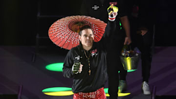 SAITAMA, JAPAN - DECEMBER 31: Gabi Garcia enters the ring during the RIZIN. 14 at Saitama Super Arena on December 31, 2018 in Saitama, Japan. (Photo by Masashi Hara/Getty Images)