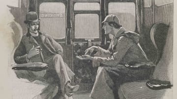 An 1892 drawing of Sherlock Holmes and Doctor Watson, published in The Strand Magazine