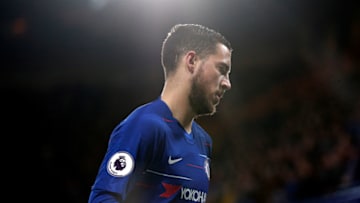 Chelsea's Eden Hazard during the Premier League match at Stamford Bridge, London. (Photo by Ian Walton/PA Images via Getty Images)