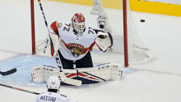 Goalie Sergei Bobrovsky #72 of the Florida Panthers (Photo by Andre Ringuette/Freestyle Photo/Getty Images)
