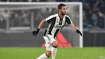 TURIN, ITALY - JANUARY 11: Miralem Pjanic of FC Juventus in action during the TIM Cup match between FC Juventus and Atalanta BC at Juventus Stadium on January 11, 2017 in Turin, Italy. (Photo by Valerio Pennicino/Getty Images)