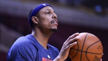 Paul Pierce told reporters he left the Brooklyn Nets to join the Washington Wizards because the Nets were going in the opposite direction and would no longer be contenders. Brooklyn Nets' general manager refuted those claims. Mandatory Credit: Mike DiNovo-USA TODAY Sports