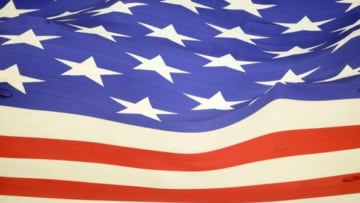 Nov 22, 2012; Detroit, MI, USA; A detailed view of the American flag during the national anthem prior to the Thanksgiving day game between the Houston Texans and Detroit Lions at Ford Field. Mandatory Credit: Andrew Weber-USA TODAY Sports
