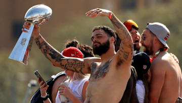 TAMPA, FLORIDA - FEBRUARY 10: Mike Evans #13 of the Tampa Bay Buccaneers (Photo by Mike Ehrmann/Getty Images)