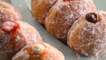 Italian bomboloni doughnuts