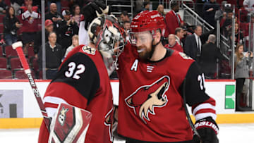 Arizona Coyotes, Antti Raanta. (Photo by Norm Hall/NHLI via Getty Images)