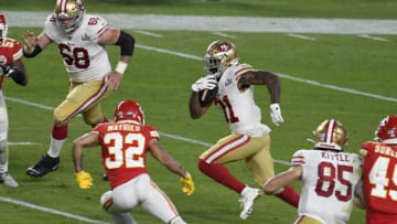 San Francisco 49ers, Raheem Mostert, #31 (Photo by Focus on Sport/Getty Images)