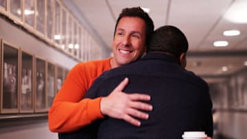 SATURDAY NIGHT LIVE -- "Adam Sandler" Episode 1765 -- Pictured: (l-r) Host Adam Sandler and Kenan Thompson during promos in Studio 8H on Tuesday, April 30, 2019 -- (Photo by: Rosalind O'Connor/NBC)