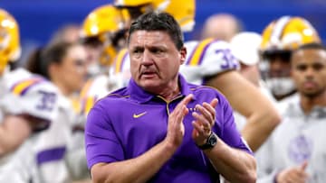 Ed Orgeron, LSU football (Photo by Gregory Shamus/Getty Images)