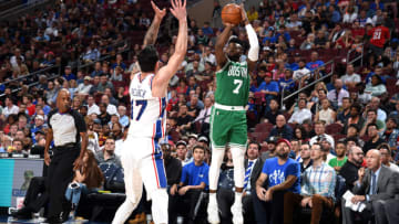 PHILADELPHIA, PA - OCTOBER 6: Jaylen Brown