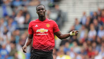 BRIGHTON, ENGLAND - AUGUST 19: A dejected Eric Bailly of Manchester United during the Premier League match between Brighton & Hove Albion and Manchester United at American Express Community Stadium on August 19, 2018 in Brighton, United Kingdom. (Photo by Matthew Ashton - AMA/Getty Images)