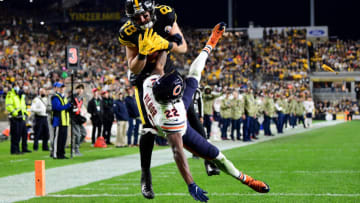 Pat Freiermuth #88 of the Pittsburgh Steelers (Photo by Emilee Chinn/Getty Images)