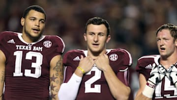 Johnny Manziel, Mike Evans, Texas A&M football (Photo by Bob Levey/Getty Images)