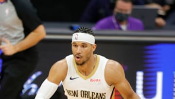 New Orleans Pelicans guard/wing Josh Hart looks to make a play. (Photo by Ezra Shaw/Getty Images)