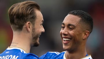 James Maddison and Youri Tielemans of Leicester City (Photo by Visionhaus/Getty Images)