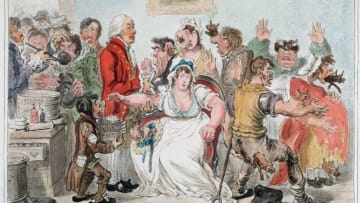 James Gillray's 1802 cartoon depicted anti-vaxxers' predictions of the smallpox vaccine's effects.