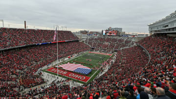 COLUMBUS, OH - NOVEMBER 9: A general view of Ohio Stadium before a game between the Maryland Terrapins and the Ohio State Buckeyes on November 9, 2019 in Columbus, Ohio. (Photo by Jamie Sabau/Getty Images) *** Local Caption ***