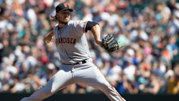 SEATTLE, WA - JULY 25: Reliever Ray Black #62 of the San Francisco Giants delivers a pitch during the seventh inning of a game against the Seattle Mariners at Safeco Field on July 25, 2018 in Seattle, Washington. The Mariners won the game 3-2. (Photo by Stephen Brashear/Getty Images)