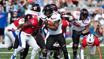 LAWRENCE, KS - OCTOBER 7: Running back Desmond Nisby