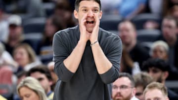 Mark Daigneault the head coach of the Oklahoma City Thunder. (Photo by Andy Lyons/Getty Images)