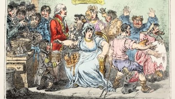 An 1802 cartoon by James Gillray illustrating some of the alleged "side effects" of the smallpox vaccine.