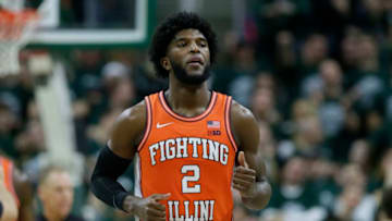 EAST LANSING, MI - JANUARY 02: Kipper Nichols #2 of the Illinois Fighting Illini during the second half of a game against the Michigan State Spartans at Breslin Center on January 2, 2020, in East Lansing, Michigan. Michigan State defeated Illinois 76-56. (Photo by Duane Burleson/Getty Images)