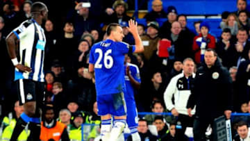 LONDON, ENGLAND - FEBRUARY 13 : John Terry of Chelsea waves as he is substituted during the Barclays Premier League match between Chelsea and Newcastle United at Stamford Bridge on February 13, 2016 in London, England. (Photo by Catherine Ivill - AMA/Getty Images)