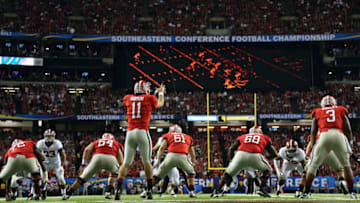ATLANTA, GA - DECEMBER 01: Quarterback Aaron Murray