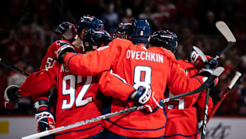 Evgeny Kuznetsov, Alex Ovechkin, Washington Capitals (Photo by Scott Taetsch/Getty Images)
