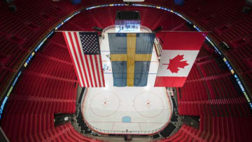 STOCKHOLM, SWEDEN - NOVEMBER 10: General view ahead of the 2017 SAP NHL Global Series match between Ottawa Senators and Colorado Avalanche at Ericsson Globe on November 10, 2017 in Stockholm, Sweden. (Photo by Nils Petter Nilsson/Ombrello/Getty Images)