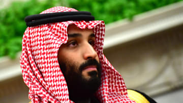 WASHINGTON, DC - MARCH 20: Crown Prince Mohammed bin Salman of the Kingdom of Saudi Arabia is seen during a meeting with President Donald Trump in the Oval Office at the White House on March 20, 2018 in Washington, D.C. (Photo by Kevin Dietsch-Pool/Getty Images)