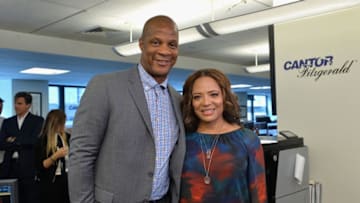 NEW YORK, NY - SEPTEMBER 11: Baseball player Darryl Strawberry and Actress Luna Velez participate in Annual Charity Day hosted by Cantor Fitzgerald, BGC and GFI at Cantor Fitzgerald on September 11, 2017 in New York City. (Photo by Noam Galai/Getty Images)