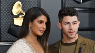 LOS ANGELES, CALIFORNIA - JANUARY 26: (L-R) Priyanka Chopra and Nick Jonas of music group Jonas Brothers attend the 62nd Annual GRAMMY Awards at STAPLES Center on January 26, 2020 in Los Angeles, California. (Photo by Frazer Harrison/Getty Images for The Recording Academy)