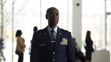Rhodey (Don Cheadle) in Marvel Studios’ THE FALCON AND THE WINTER SOLDIER. Photo by Chuck Zlotnick. ©Marvel Studios 2021. All Rights Reserved.