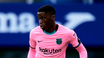 Ilaix Moriba of Barcelona. (Photo by Cristian Trujillo/Quality Sport Images/Getty Images)