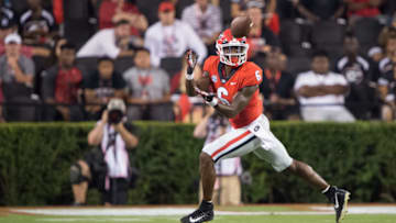 ATHENS, GA - SEPTEMBER 2: Wide receiver Javon Wims