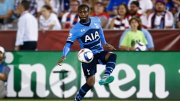Jul 29, 2015; Denver, CO, USA; Tottenham Hotspur defender Danny Rose (3) fields the ball in the second half of the 2015 MLS All Star Game at Dick